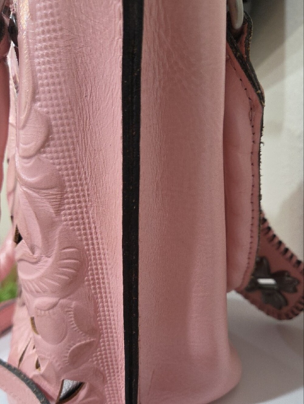Patricia Nash Floral Cutout Top-Handle Bag in Pink - Picture 5 of 6